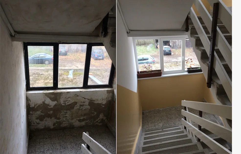Realizácia maliarskych prác – Bytový dom – Maďarsko